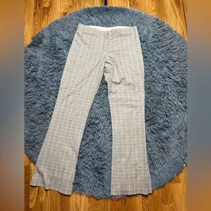 Anthropologie Poleci Houndstooth Plaid Print Flare Pants Size 4